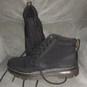 Dr. Martens Black Boots with Yellow Accents